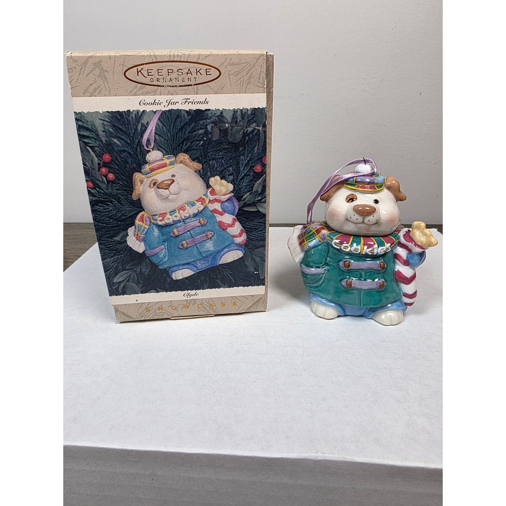 VTG 1996 Hallmark Keepsake Ornament Clyde Cookie Jar Friends QK1161 Boxed